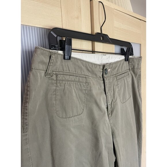 Banana Republic Pants Womens 10 Khakis Beige Stretch Cotton Utility Straight Leg - Picture 2 of 6